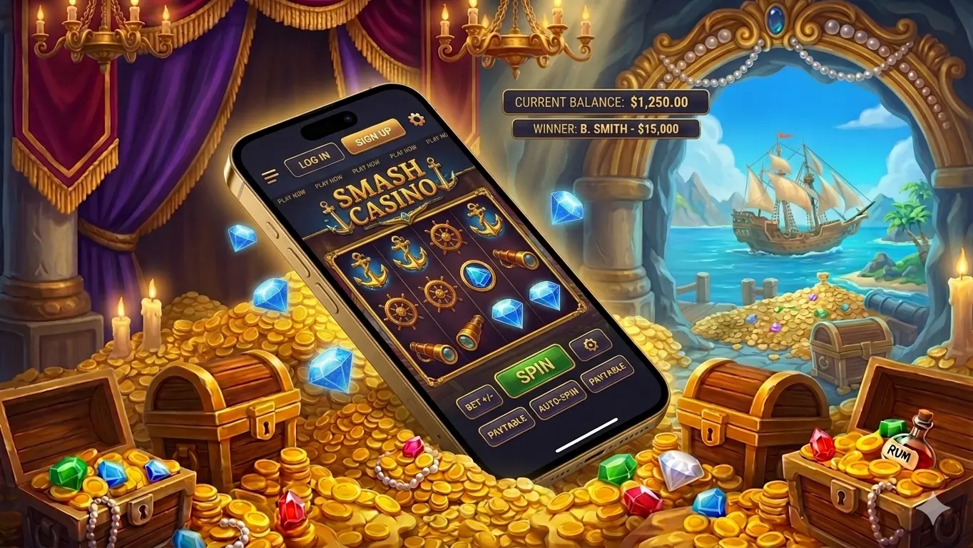 Smash Casino app experience on mobile